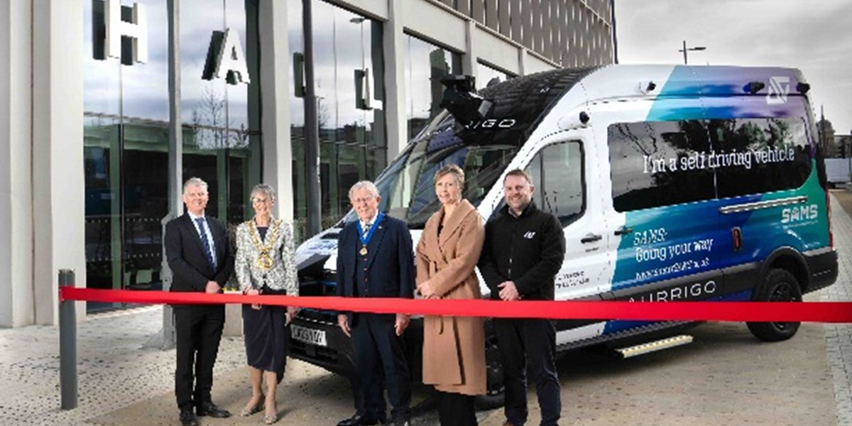 Officials with the first autonomous bus